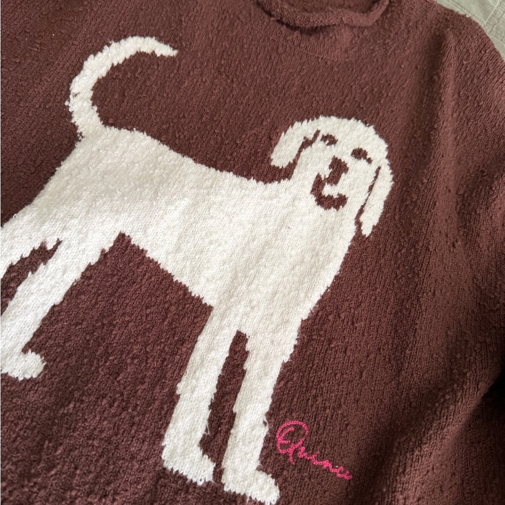 Free People Textured Knit Sweater in Brown - Picture 3 of 5